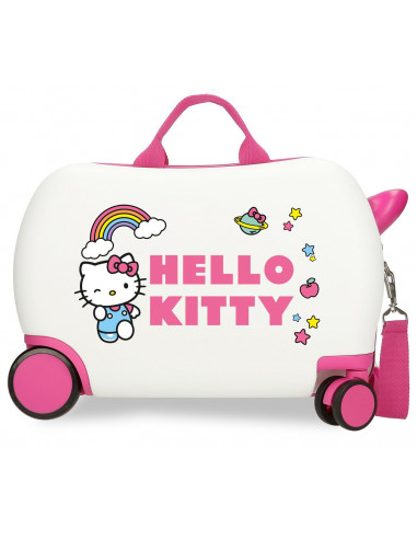 2151023 ABS ROLLING SUITCASE 4W.(2 MULTID.) 45CM. HELLO KITT